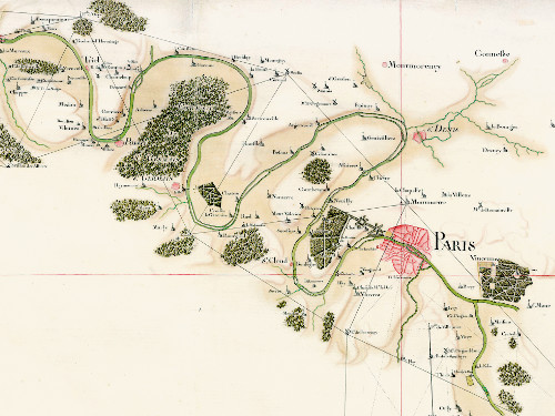 Carte du cours de la Seine