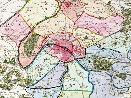 Les environs de Paris à trois lieues à la ronde