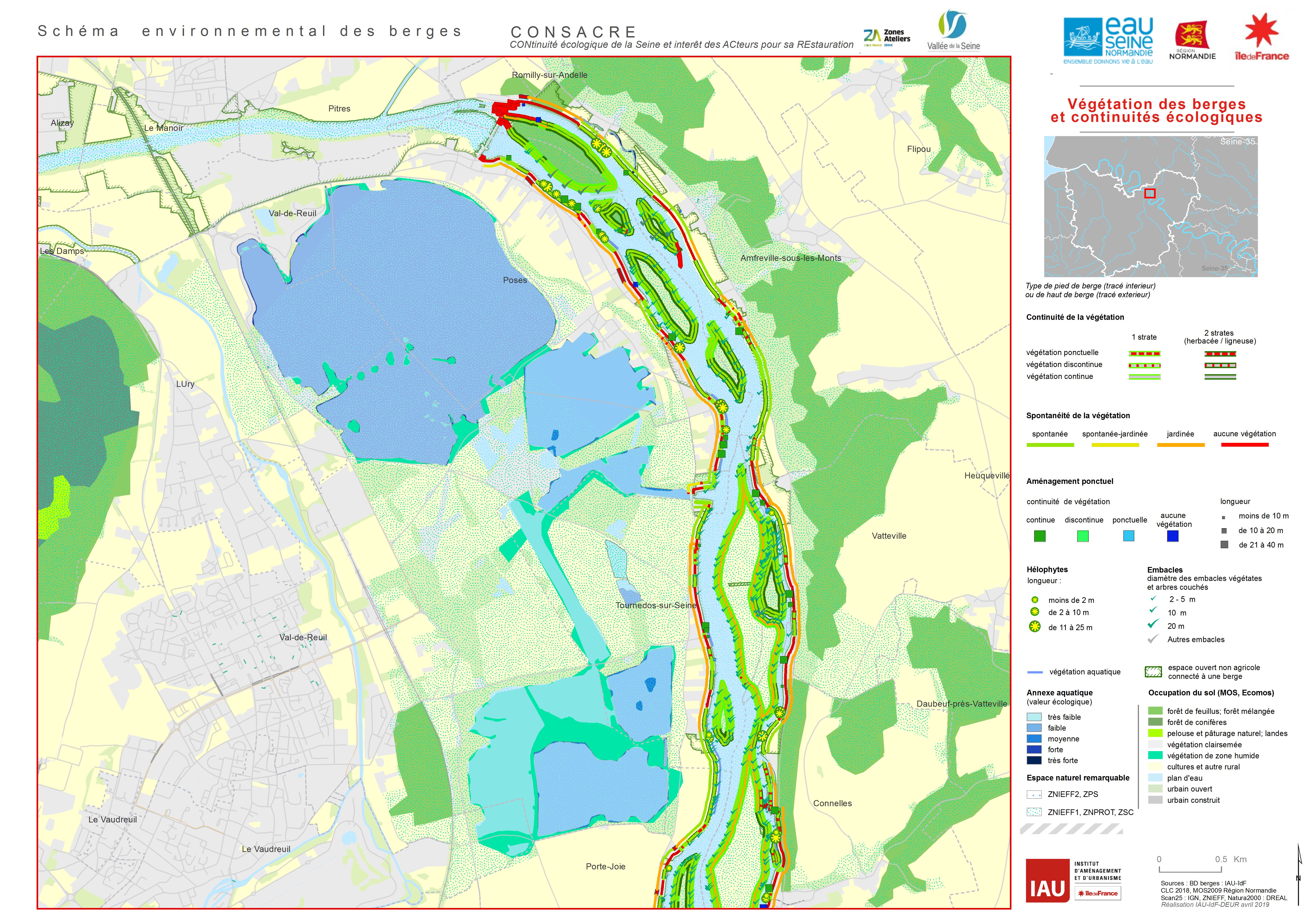 Schéma environnemental des berges