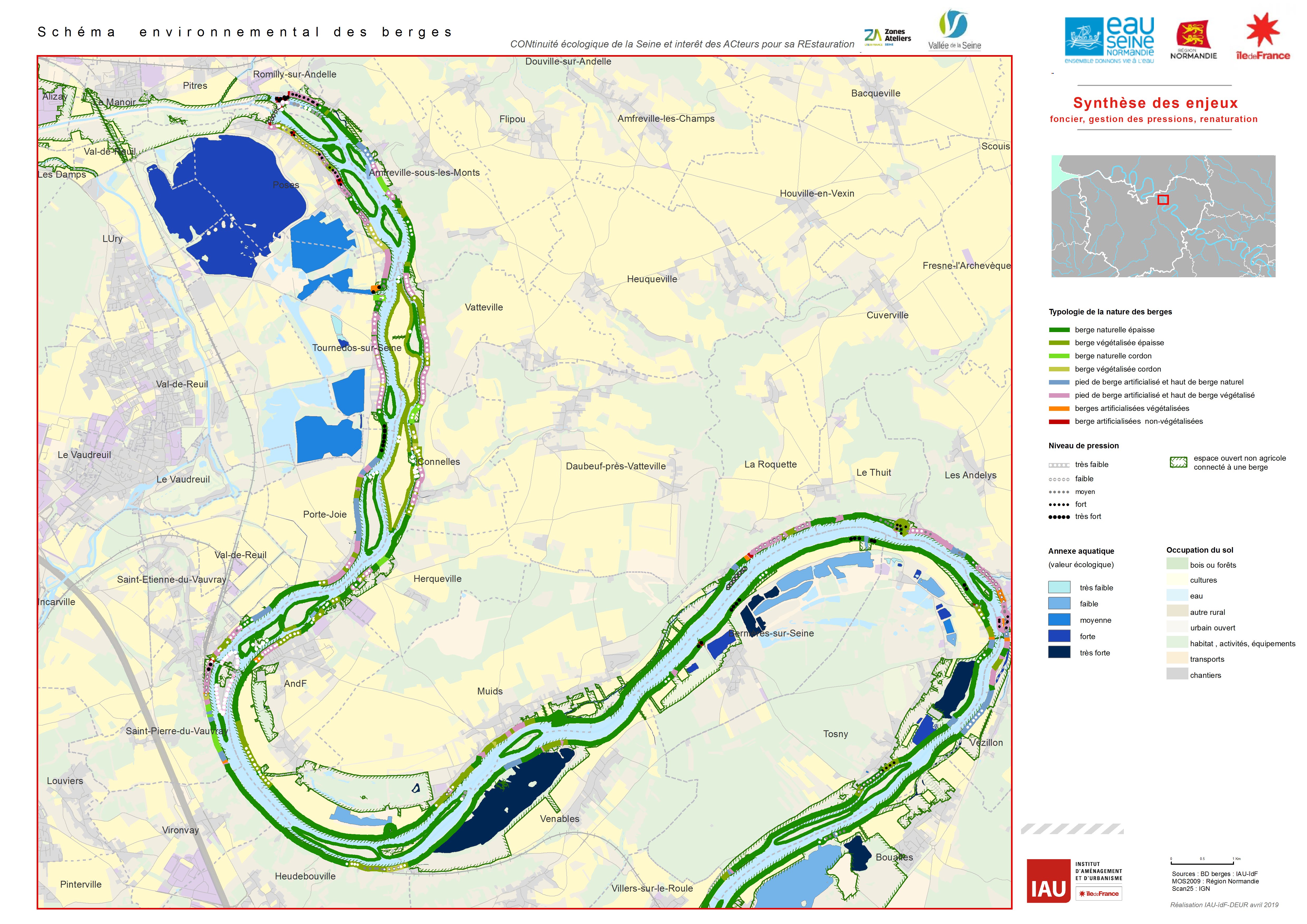Schéma environnemental des berges