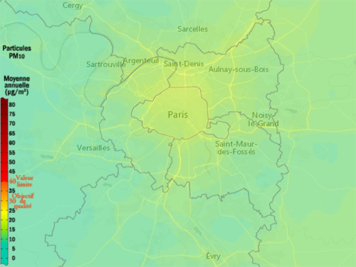 Bilans et cartes annuels de pollution
