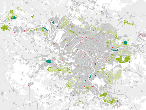 Les propriétés foncières de la région Île-de-France