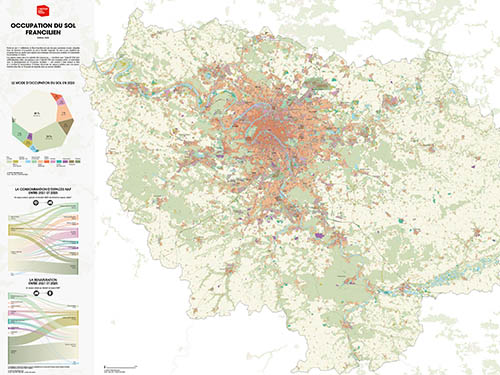 Occupation du sol en Île-de-France 2025