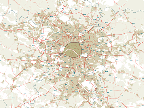 Réseaux routiers en Île-de-France Réseaux routiers en Île-de-France