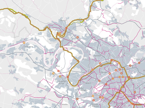 Le réseau cyclable structurant