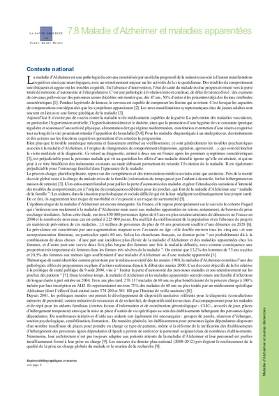 Maladie d’Alzheimer et maladies apparentées - Institut Paris Région